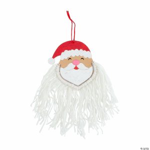 Ornament Crafts |  Color Your Own Santa with Beard Ornament Craft Kit – Makes 12 Crafts for Kids Ornament Crafts