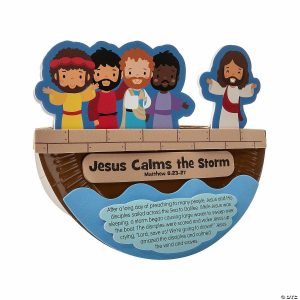 Paper Plate Crafts |  Jesus Calms the Storm Rocking Paper Plate Craft Kit – Makes 12 Crafts for Kids Paper Plate Crafts